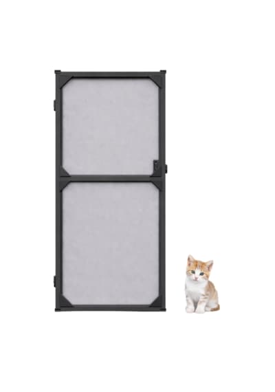 Menteşeli Kapı Kedi Sinekliği En:0-90 X Boy:0-210 Cm Demir, Ahşap,pimapen Alüminyum İle Uyumlu Çok Renkli