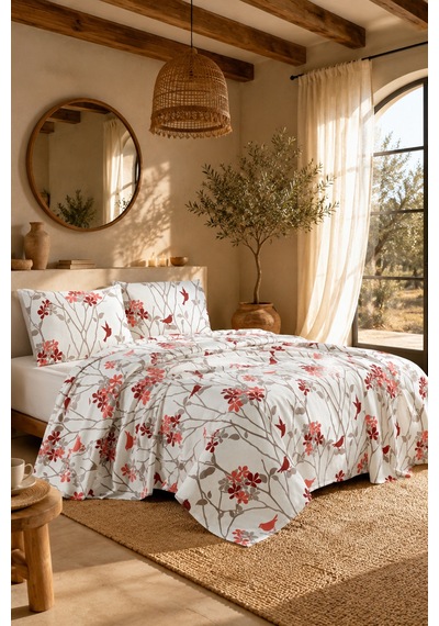 La Notte Pure Romance Çift Kişilik 4 Parça Pike Takımı 210x230 + 160x200 + 2/50x70 Cm Çok Renkli