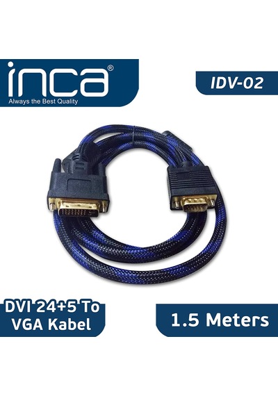 Inca IDV-02 DVI 24+5 to VGA Çevirici Kablo 1.5 M