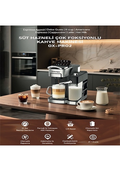 Omnex OX-PRO Kapsül Kahve Ve Espresso Makinesi