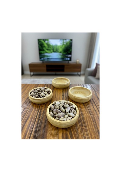 Bambu Ahşap Sosluk Ve Çerezlik 10cm 4 Adet -611