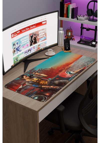 Far Cry Kaymaz Dikişli Kauçuk Oyuncu Mousepad V2 - 90x40 Xxl Gaming Mouse Pad Fare Altlığı