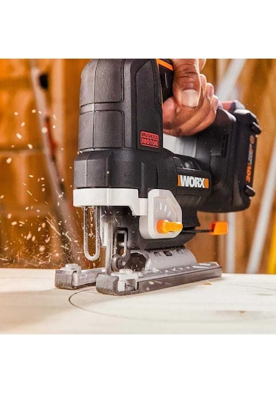Worw Wx542.9 20Volt Profesyonel Kömürsüz Dekupaj Testere (Akü Dahil Değildir)