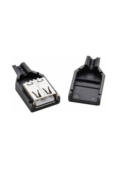 Usb Dişi Konnektör Kapak Lehim Tipi Dişi Usb Adaptör Dişi Usb Lehim Tipi Jack