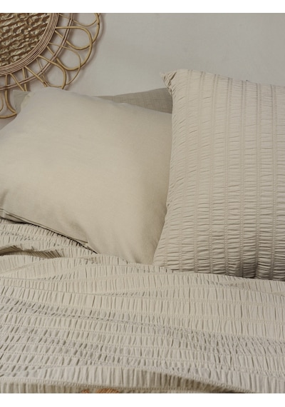 Cotton Box Liny Çift Kişilik Nevresim Takımı Sungai Bej