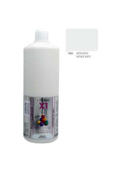 Polisan X1ART Multisurface Hobi Boyası 1000ml - 0002 Antik Beyaz
