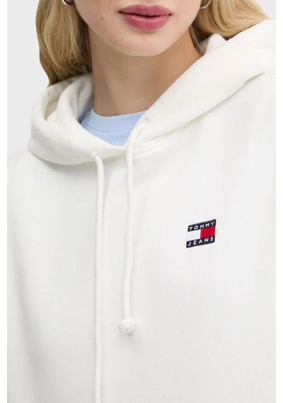 Tommy Jeans Bayan Sweat Dw0dw19414 Ybl Beyaz Beyaz