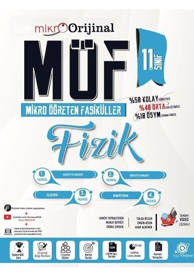 11. Sınıf Fizik Möf Mikro Öğreten Fasiküller Orijinal Mikro