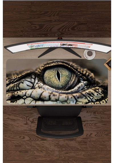 Timsah Kaymaz Dikişli Kauçuk Oyuncu Mousepad V2 - 90x40 Xxl Gaming Mouse Pad Fare Altlığı