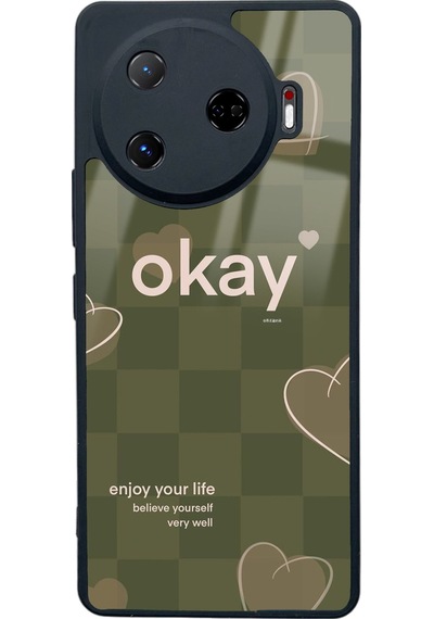 Tecno Camon 30 Pro Enjoy Your Life Tasarımlı Glossy Telefon Kılıfı Çok Renkli