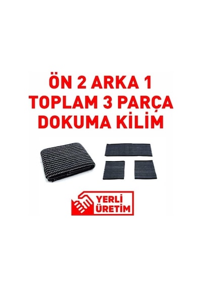 Oto Kilim 3’Lü Set Ön Ve Arka Koltuk Terletmez Konforlu
