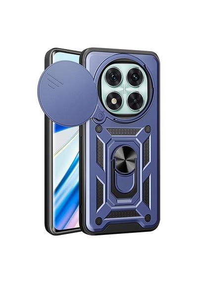 Xiaomi 14 Pro 5g İle Uyumlu Kılıf Sürgülü Mavi Panther Yüzüklü Silikon  Xiaomi 14 Pro 5g İle Uyumlu, Sürgülü Mavi Sku: Zeusb0f4cdq7hf