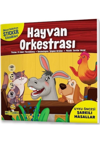 Aslan Ile Fare Uyku Öncesi Şarkılı Masallar Stickerlı