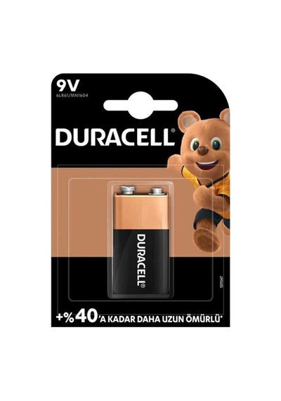 Duracell Alkalin 9v Tekli Paket Pil