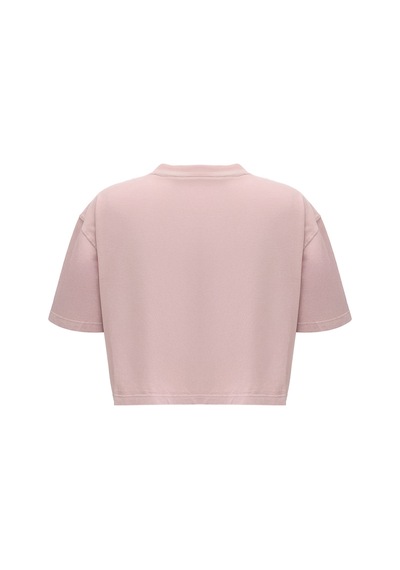 Reebok Sally Tee Pudra Kadın Kısa Kol T-shirt 000000000102690243 Pembe