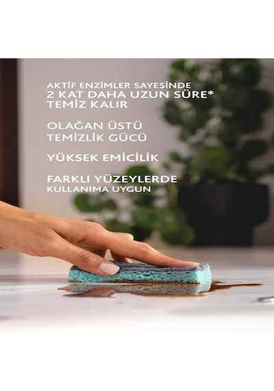 Vileda 14 Paket 2li Pro Clean Viskoz Selüloz Bulaşık Süngeri Vld0000000465