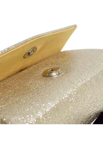 Smooth Bags Kristal Gold Kadın Abiye El Çantası Ve Zincir Omuz Askılı Omuz Çantası Altın
