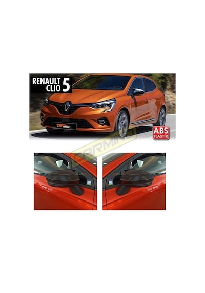 Renault Clio 5 Batman Yarasa Ayna Kapağı Piano Black / 2019 Sonrası