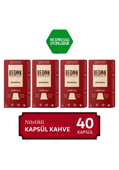 Begon Kahve Nord Kivu Espresso Kapsül Kahve 4 x 10'lu