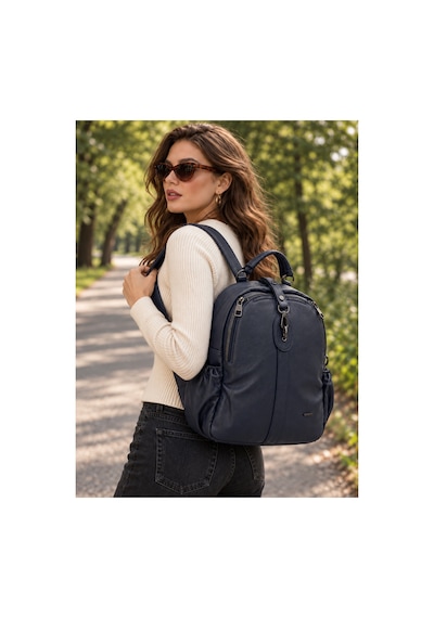 Just Polo Kadın Günlük Şık Ve Fonksiyonel Model Çok Bölmeli Sırt Çantası 377039gny Lacivert