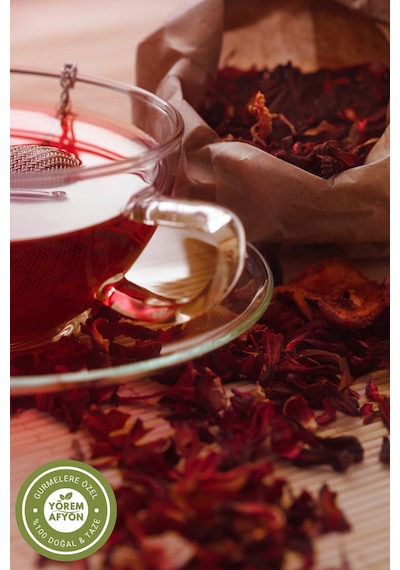 Yörem Afyon Katkısız Öğütülmüş Saf Hibiskus, Bamya Çiçeği, Mekke Gülü Hibiscus Sabdariffa 85gr.