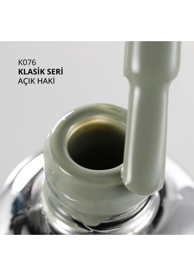 Kalıcı Oje K076, Açık Haki, 10 Ml Diğer