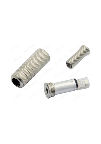 Metal 3.5mm TRS Stereo Dişi Jak Ses Kablosu Uzatma Konnektörü