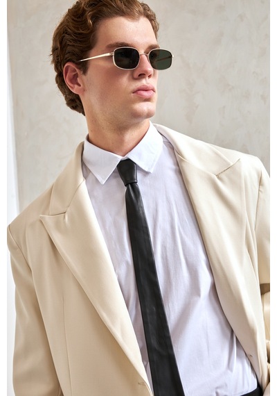 Hyman Erkek Oversize Blazer Ceket Ekru