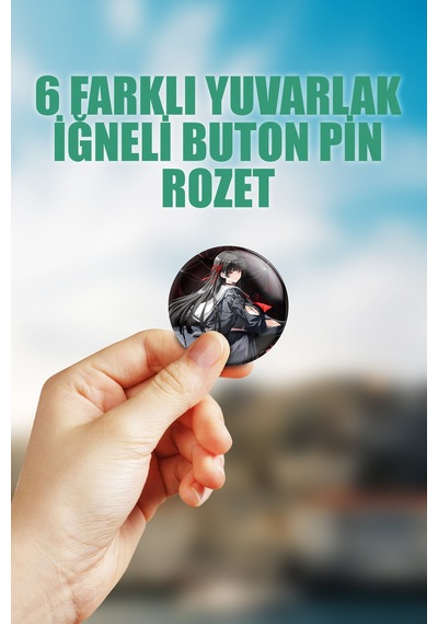 Chisa Wuthering Waves Gacha Çanta Süsü Rozet İğneli Buton Rozet Seti 6 Adet Altılı