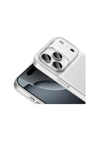 Subutu Apple Uyumlu iPhone 17 Pro Max Kılıf Zore Droga Kapak - Şeffaf Şeffaf