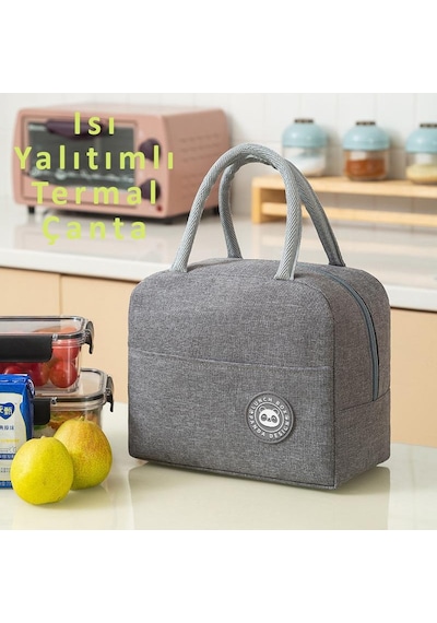 Valkyrie 304 Çelik Bölmeli Lunch Box Seti Termal Çantalı, Bölmeli, Çatal Kaşıklı, Sızdırmaz Yemek Kabı Pembe Pembe