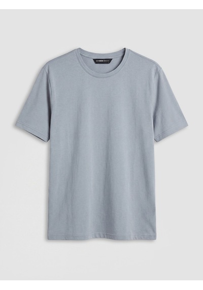 Lcwaıkıkı Classic Gri %100 Pamuk Regular Fit Basic Tişört