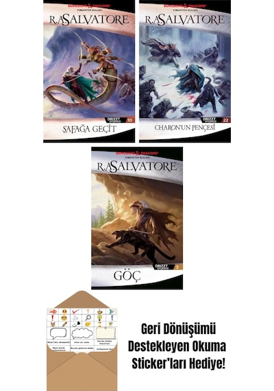 Şafağa Geçit Drizzt Efsanesi 10. Kitap + Charon Un Pençesi Drizzt Efsanesi 22. Kitap + Göç Drizzt Efsanesi 3. Kitap