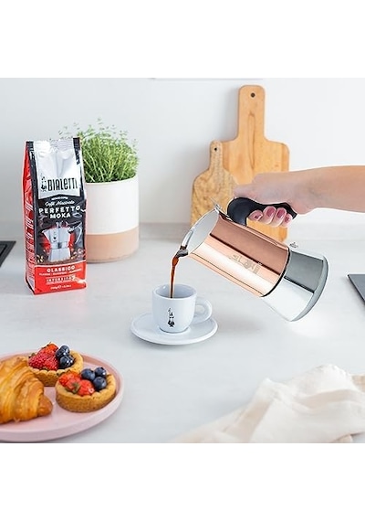 - Venus: 2 Cups Ocak Üstü Espresso Pişirici - 85ml - Kahverengi, Gümüş Renk - Paslanmaz Çelik Gövde - Patentli Güvenlik Valfi - Tüm Ocak Türleri İçin Uygundur İndüksiyon Hariç Aeropress