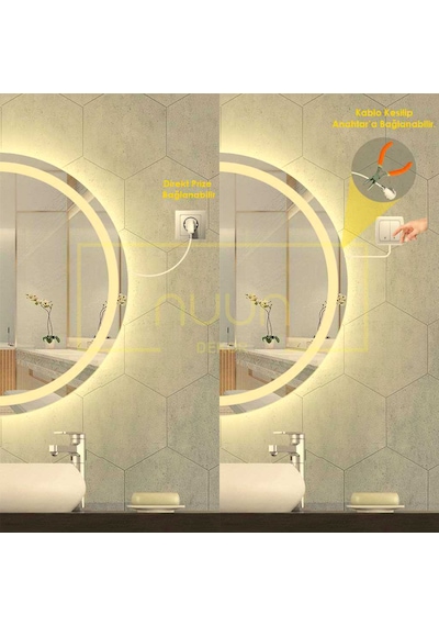 80 Cm Gün Işığı Dokunmatik Ledli Ayna Dimmer Gün Işığı