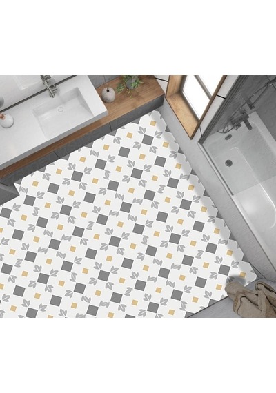 Yer Kaplama Zemin Kaplama Folyosu 65x130 Cm Çiçek Floor