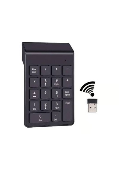 Molix Mx-1515 Kablosuz Usb Numpad Numerik Keypad Klavye - 2.4ghz Sessiz Ve Ergonomik Sayısal Tuş Takımı Siyah