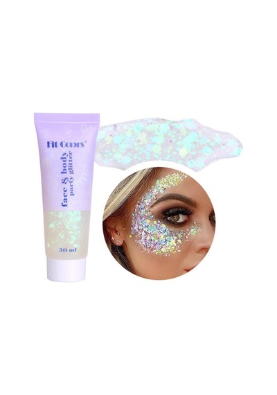 Makyaj Sim Göz Çevresi Yüz Ve Vücut Parlatıcı Sim Glitter Jel 50 Ml Neon