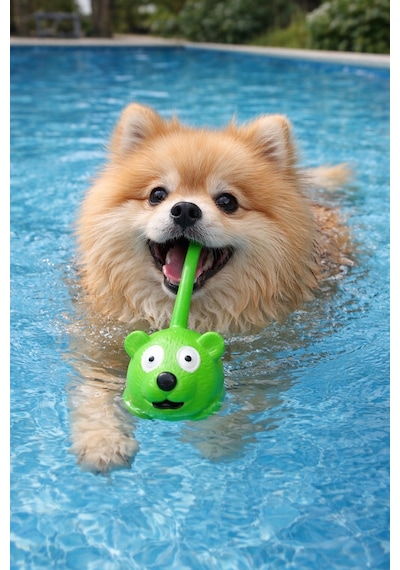 Green Köpek Oyuncağı Latex - Suda Batmaz