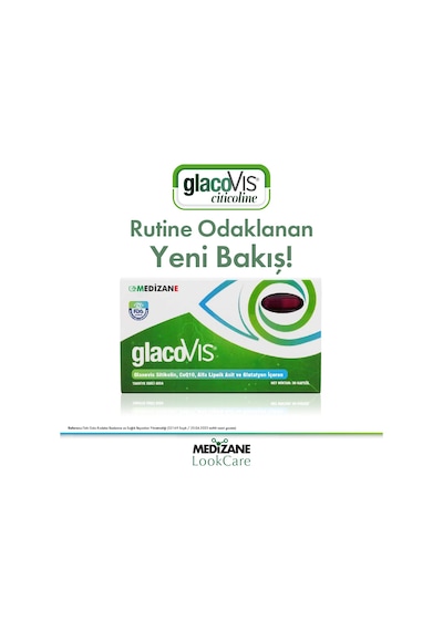 Medizane LookCare GlacoVIS Citicoline Gıda Takviyesi 30 Kapsül
