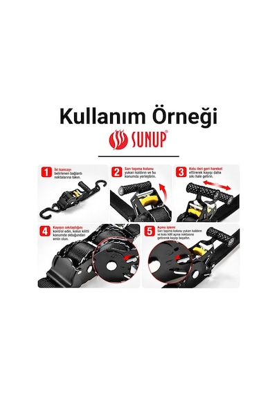 Sn-37789 3 Metre Otomatik Cırcırlı Bağlama Kayışı Spanzet Kaydırmaz Tutamaklı Dayanıklı Çelik Gövde 230kg