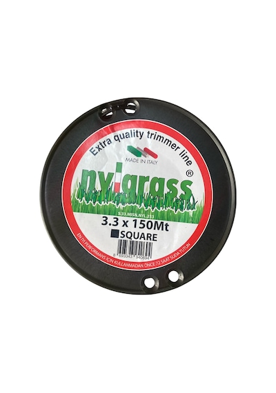 Nylgrass Misina 3.3mm 150 Mt 4 Köşe Siyah