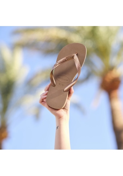 Havaianas Hav. Top Tıras Kadın Pembe Altın Terlik - 4137428 Pembe