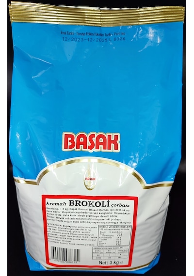 Başak Kremalı Brokoli Çorba 3 KG