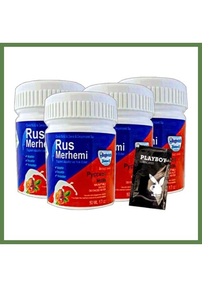 Bezos Süper Rus Merhemi Glegnid Blue Tüy Kremirus Merhemi 4 Tane X 50 Ml + Yanında Jel Hb006
