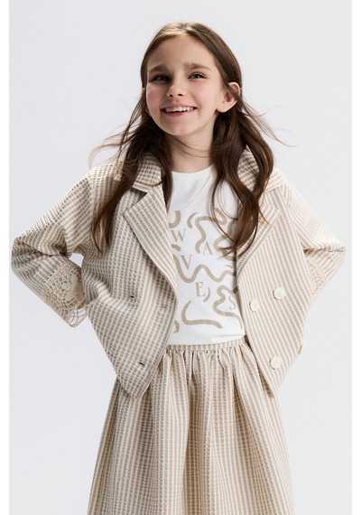Xo Kids Kız Çocuk Ceket 8-14 Yaş 31301 Vizon