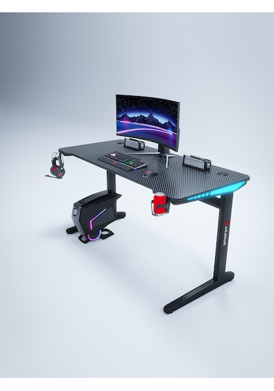 Blaze Rgb Ledli Oyuncu Masası 120x60x74 Siyah
