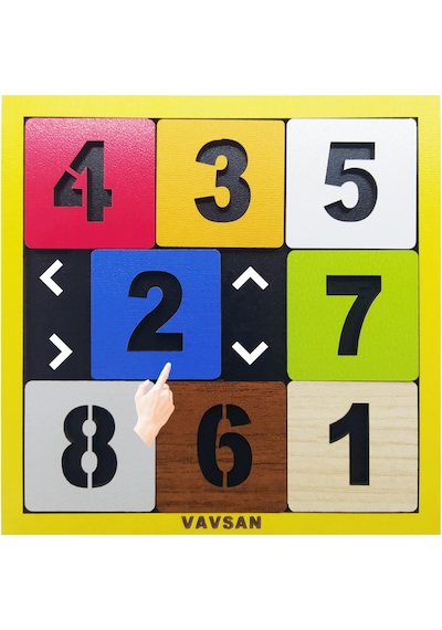 Vavsan Karıştır Kaydır Sırala Yapboz Puzzle Eğitici Oyuncak