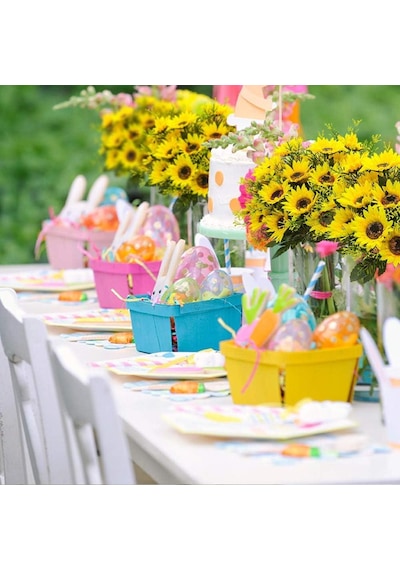 Yapay Çiçek Sunflower Ay Çiçeği Büyük Demet 12 Dallı 50cm