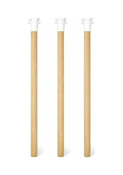 Tırtıklı Ahşap Kuş Tüneği, 25 Cm Boyutuyla Kuşlar İçin İdeal Bir Dinlenme Alanı Sağlar.